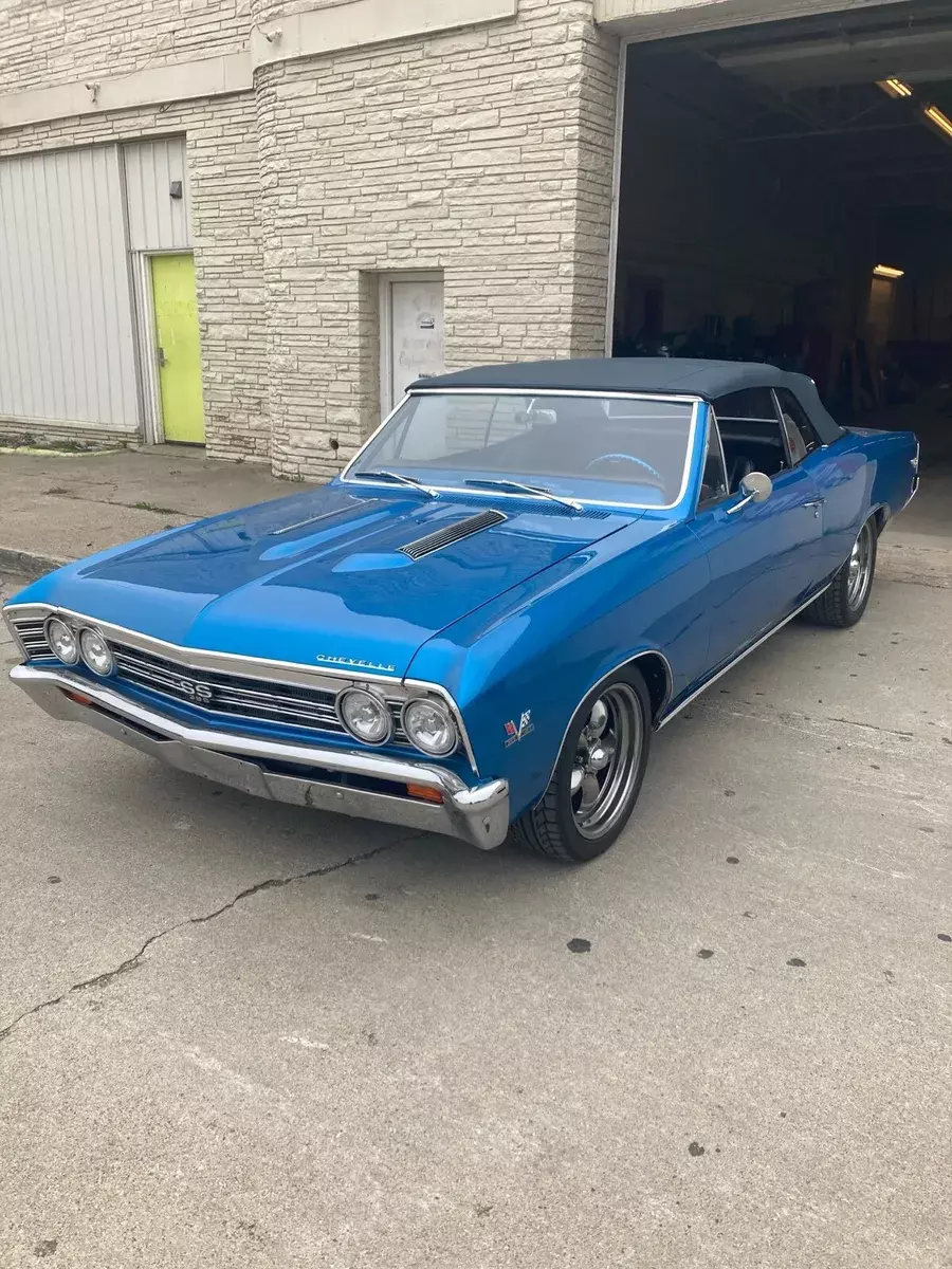 1967 chevrolet chevelle malibu convertible convertible blue