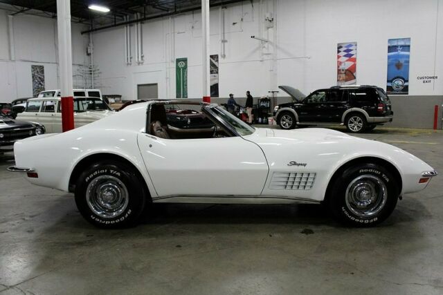 1971 chevrolet corvette 77379 miles white coupe 350ci v8 automatic