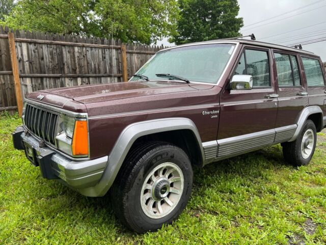 1988 jeep cherokee suv red 4wd manual laredo