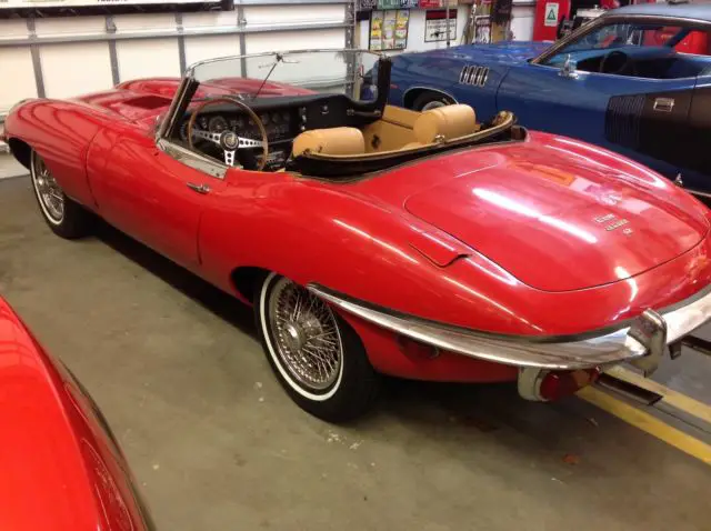 1969 jaguar e type 4.2 ots roadster xke barn find 30k miles numbers matching