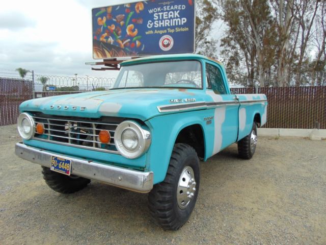 1966 dodge power wagon 3/4 ton 4x4 pickup w200 sweptline truck