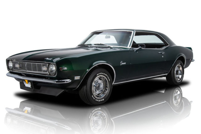 1968 chevrolet camaro z/28 69099 miles dark metallic green hardtop 302 v8 4 spee