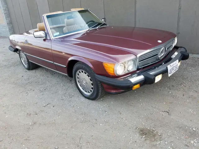 immaculate 1986 mercedes benz 560sl 2 tops roadster! 99,9% rust-free calif. r107
