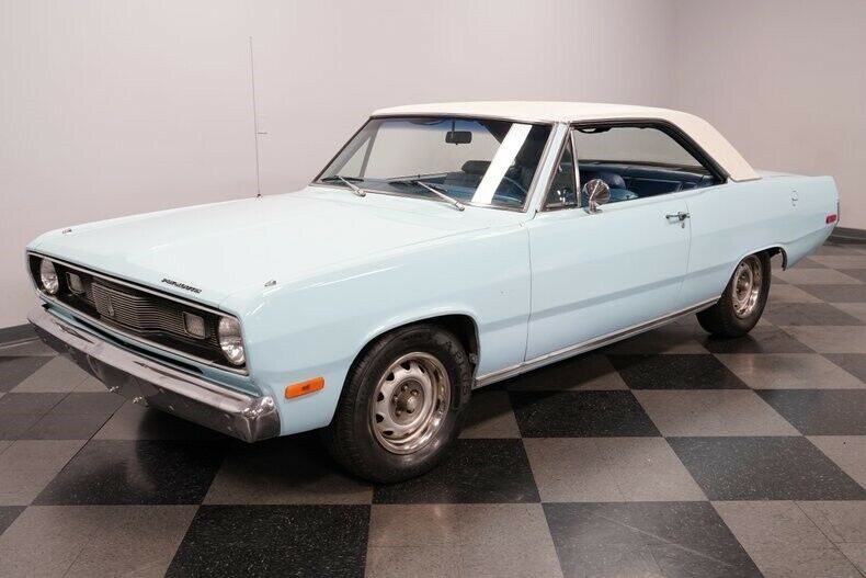 classic vintage chrome mopar hardtop blue vinyl interior automatic