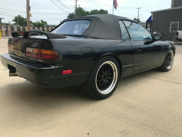 1992 nissan 240sx s13 convertible black on black leather 2jz swapped 6266 turbo
