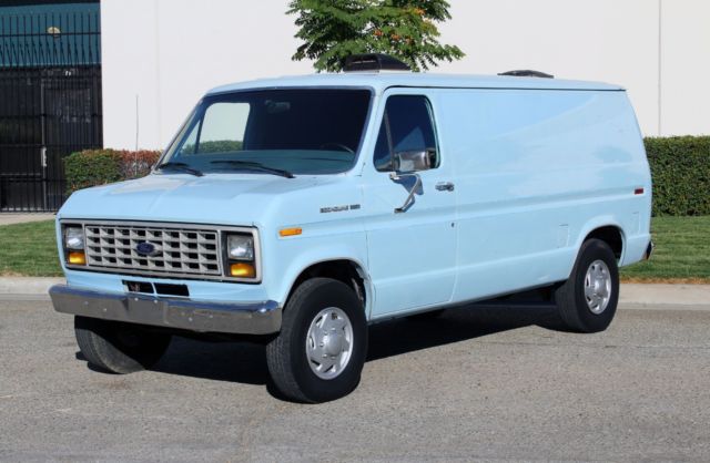 california original, 1987 ford econoline 250 panel/cargo van, 3/4 ton, runs a+++