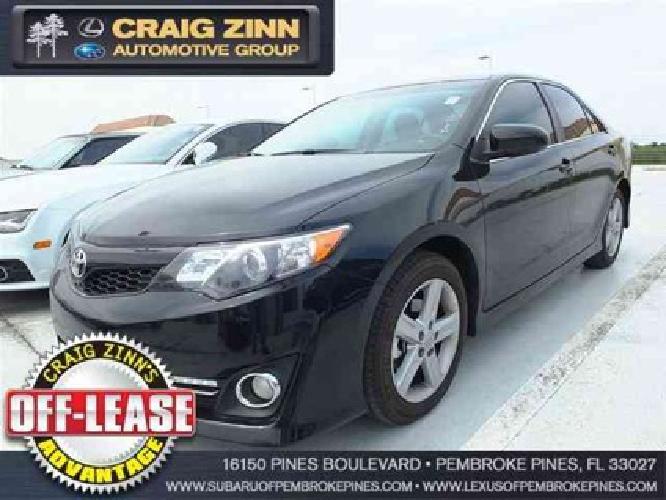 2012 toyota camry black in pembroke pines, fl