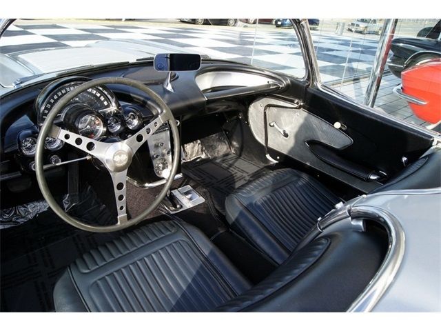 1958 chevrolet corvette convertible - rare inca silver, 4 speed!