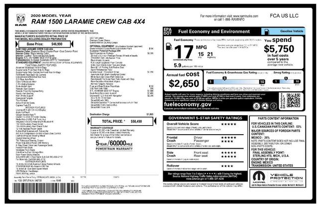 2020 ram 1500 laramie