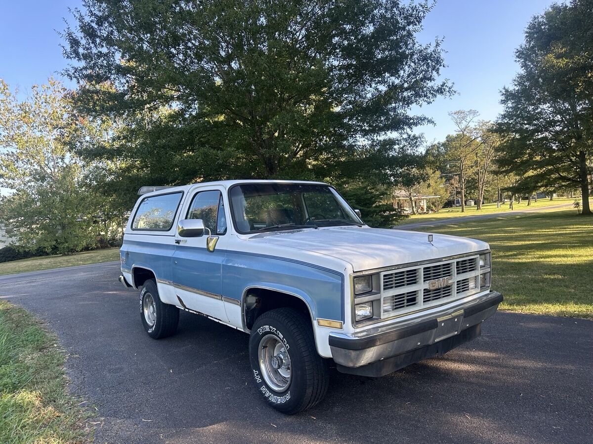 1984 gmc jimmy suv blue k1500