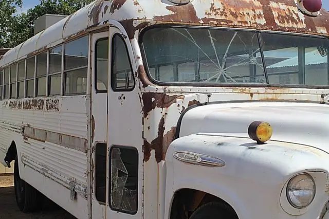 1957 chevrolet 6800 school bus - make a real partridge family bus