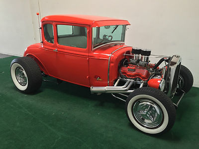 all steel 1930 ford hiboy model a coupe dual quad, 409 tci chassis