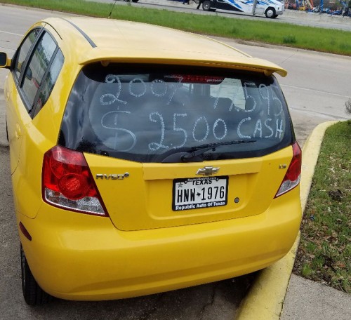 2007 chevrolet aveo ls for sale in texas by owner
