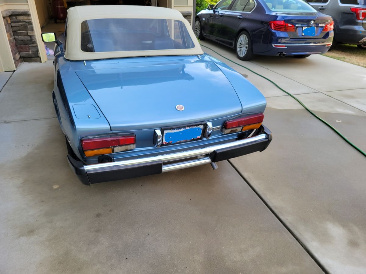 1979 fiat 2000 spider convertible
