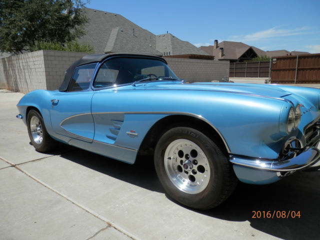 jewel blue corvette in excellent condition