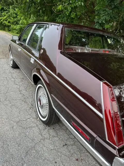 1987 lincoln continental sedan red rwd automatic