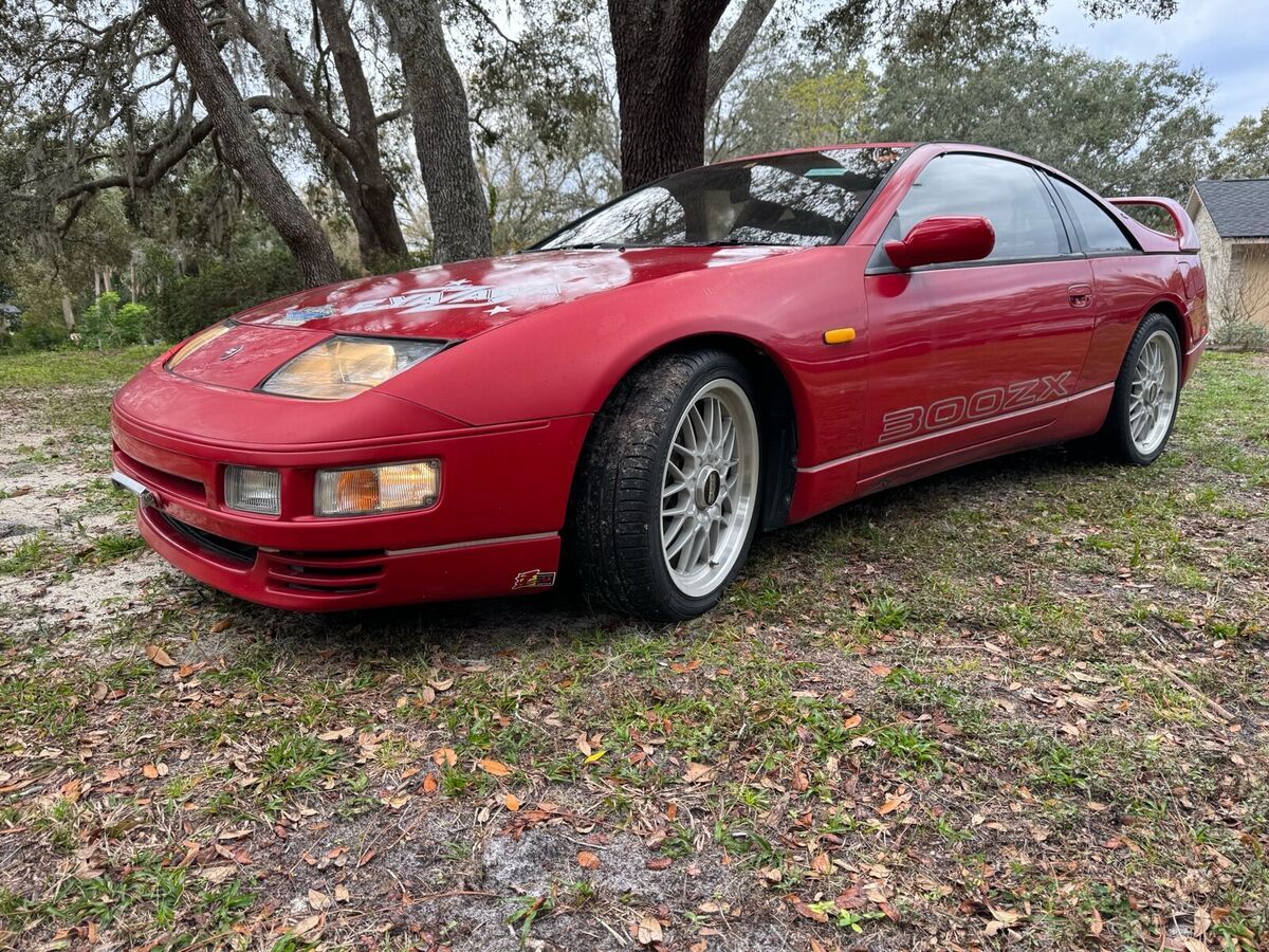 1991 nissan 300zx red rwd automatic