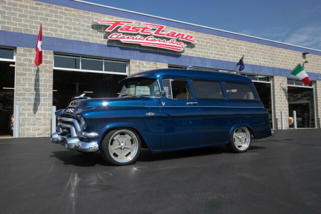 1955 gmc suburban resto mod ls1 v8 complete custom chassis and interior