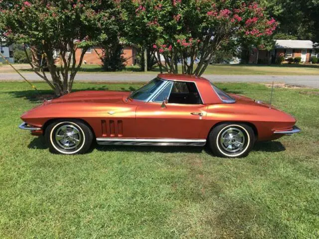 1966 chevrolet corvette 327/350hp manual 4-speed rwd v8 5.3l gasoline