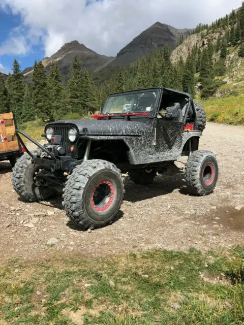 no reserve sale ! 1987 jeep monster rock crawler cj5 body on stretched frame