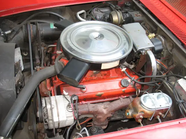 1972 corvette red coupe
