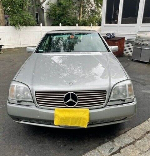 1994 s600 v12 2-door coupe silver w/ blue leather interior clean ct title