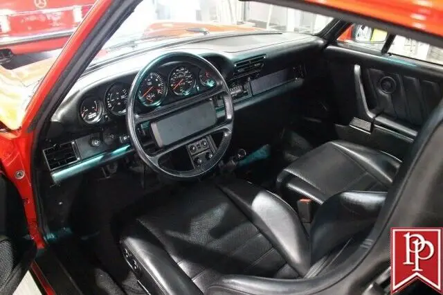 1986 porsche 911 turbo 39689 miles guards red