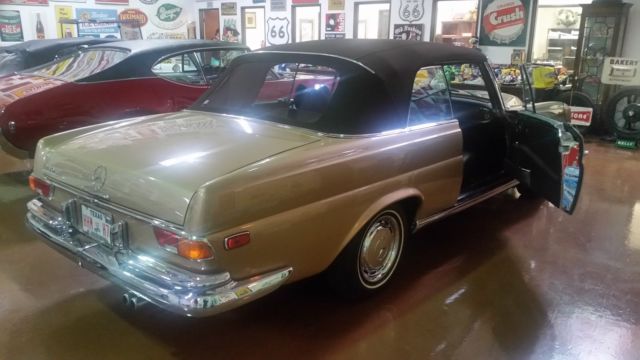 1969 mercedes benz 280 se 2 dr convertible brown airconditioner