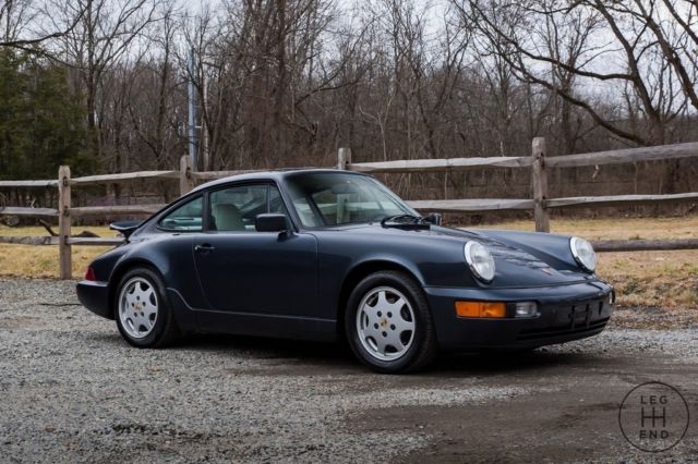 1990 porsche 911 carrera 2, manual, marine blue, serviced, clean carfax