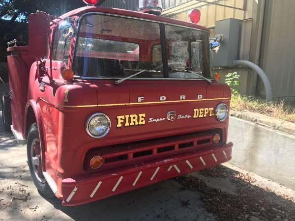 1964 ford cab over engine fire truck