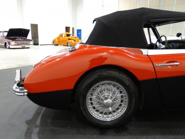1963 austin healey 3000 mark ii 69564 miles red/black convertible 2912cc 6 cylin