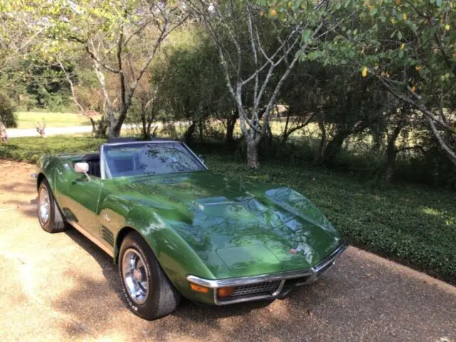 1972 corvette stingray big block convertible numbers matching