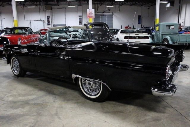 1957 ford thunderbird e bird 1762 miles raven black convertible 312 v8 3 speed a