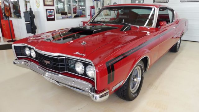 1969 mercury cyclone gt 44855 miles red 2 door hardtop 428 automatic