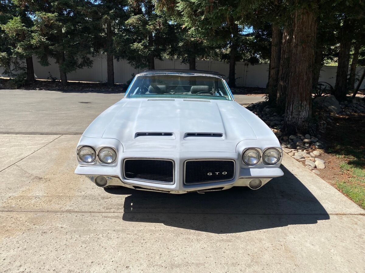 1971 pontiac lemans convertible grey rwd automatic gto