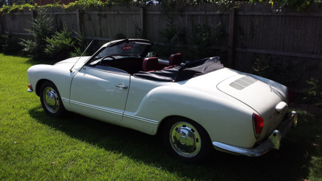 volkswagen vw karmann ghia 1971 convertible white