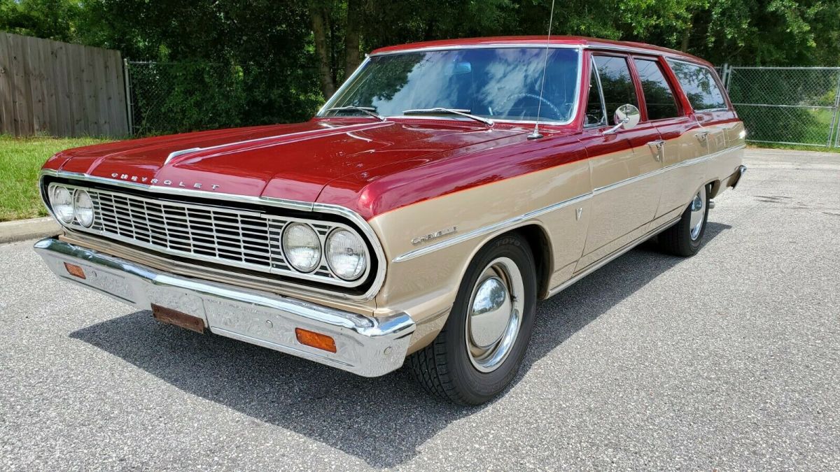 no reserve 1964 chevrolet chevelle malibu wagon #s mch org 283 4v ps at vnt air