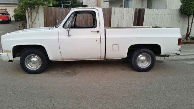 1981 gmc truck short bed fleetside, chevy, c10, high sierra scottsdale silverado