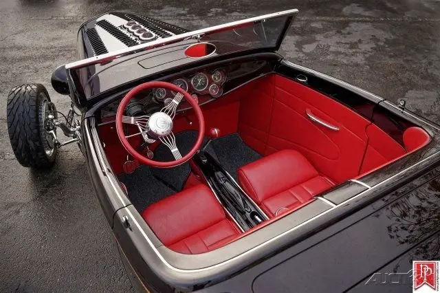 1932 ford hi-boy custom roadster, 'stoked', 354ci hemi with bds blower