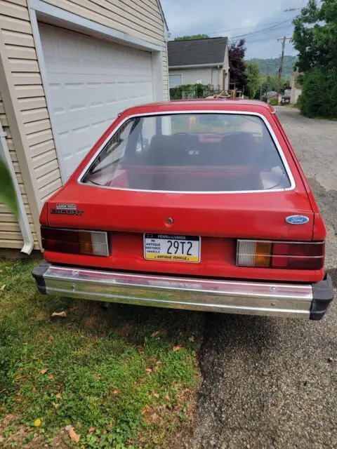 1982 ford escort red 53,872 miles! 2nd owner