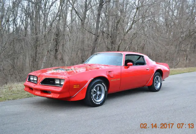 1977 trans am 400 4spd w72 matching original metal show quality buccaneer red