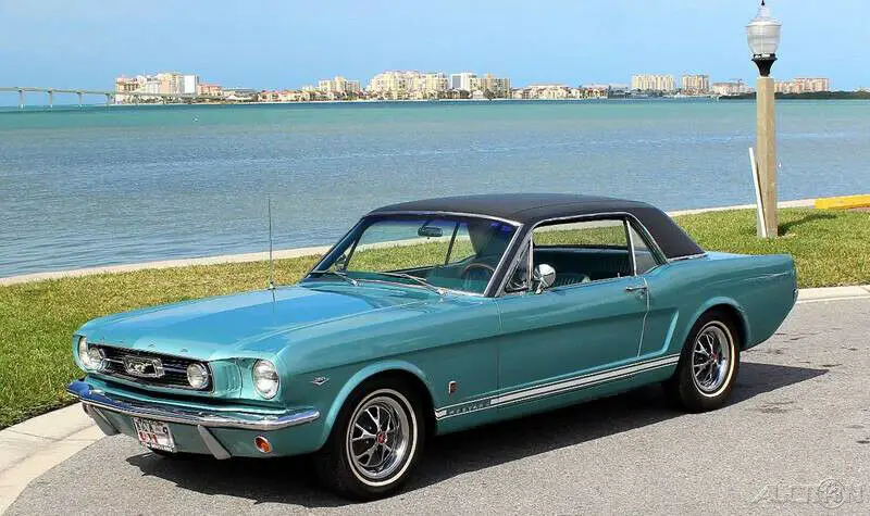 1966 mustang coupe gt 289 v8 a code tahoe turquoise metallic