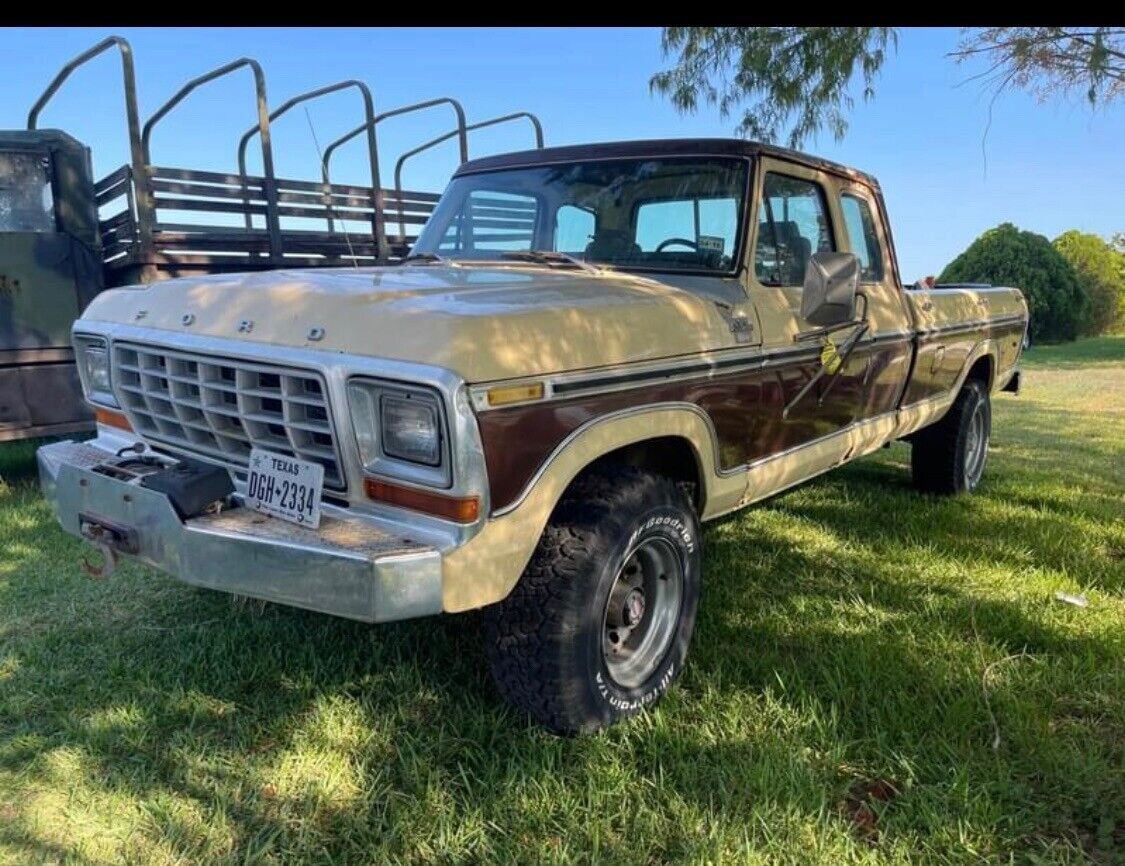 1979 ford f350 pickup brown 4wd automatic ranger lariat