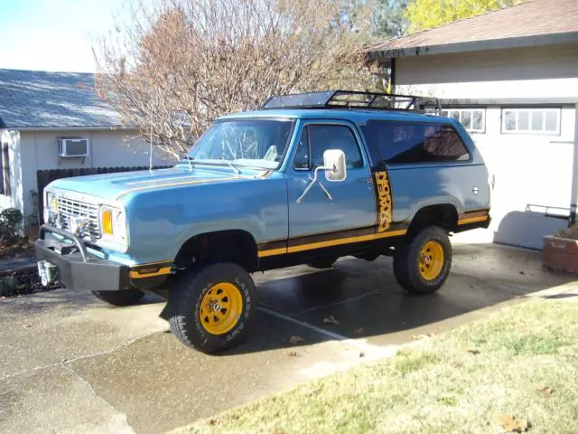 1978 dodge macho ram charger convertible california rust free 4x4 ac works