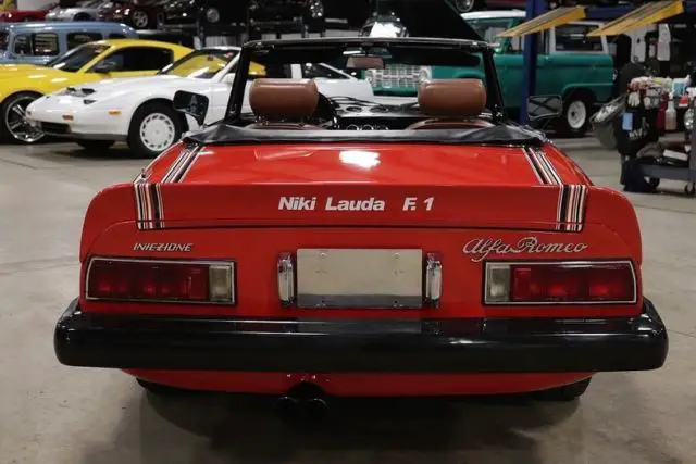 1978 alfa romeo spider niki lauda edition 48114 miles carmen red convertible 2.0
