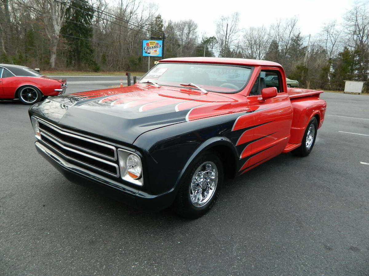 1970 chevrolet c10 shortbed pickup truck stepside 350 v8 custom