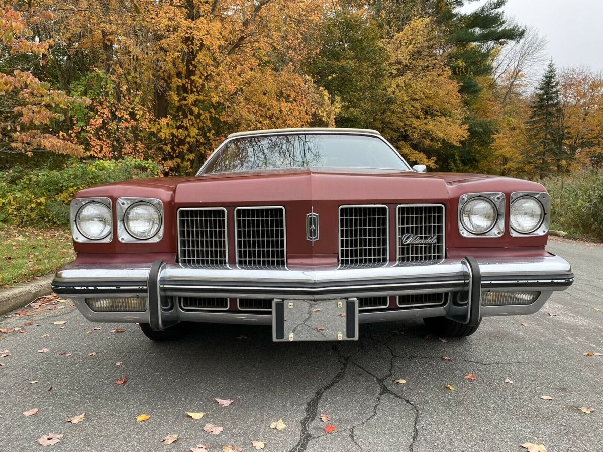 1975 oldsmobile delta 88 convertible red rwd automatic royale