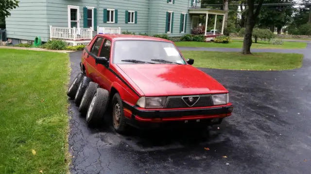 1987 alfa romeo milano 4 door 2.5l v6 sohc 12v needs work