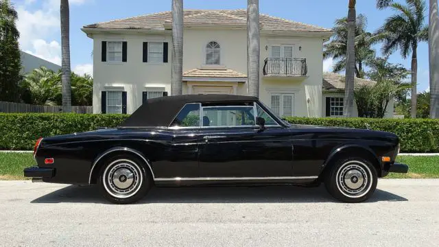 1990 rolls royce corniche iii convertible two owner 40,000 miles triple black