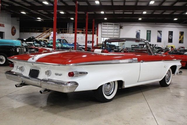 1961 plymouth fury 73926 miles carnival red convertible v8 automatic